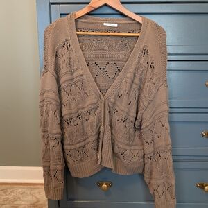 Women's Brown Knit Sweater